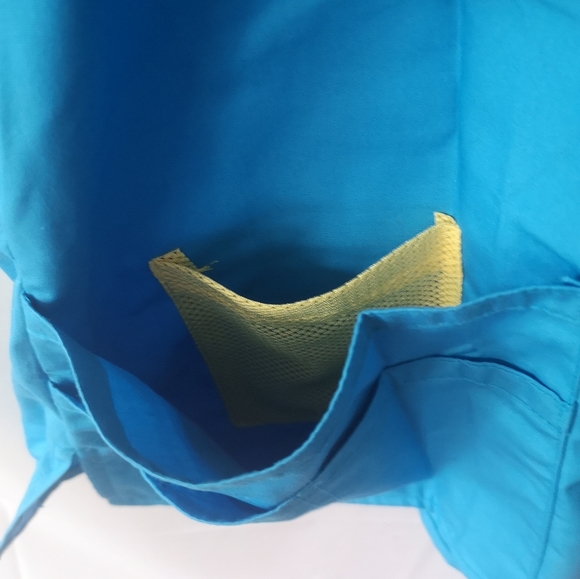 NWOT WonderWink Women's Scrub Top Blue 5X w yellow - Picture 4 of 6